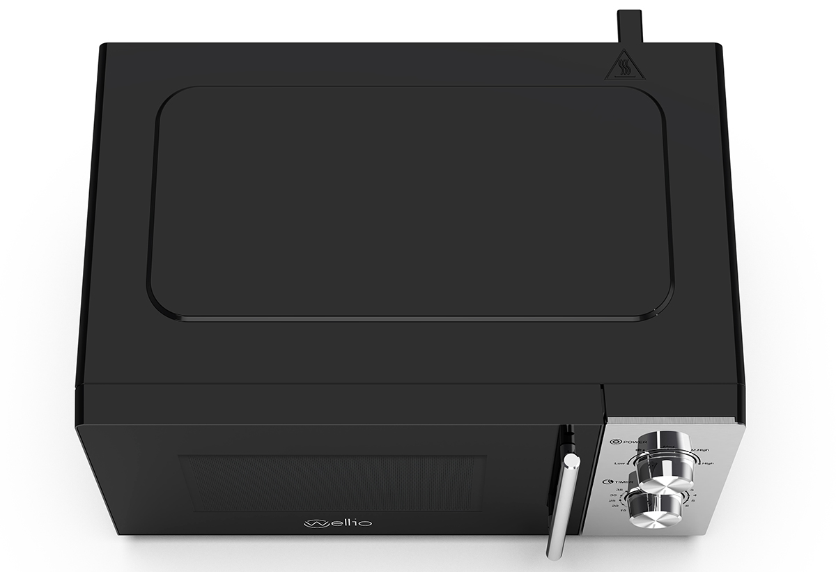 Απεικονίζεται ο φούρνος από ψηλά.